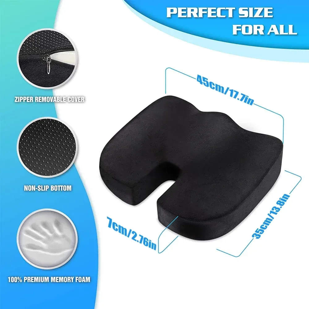 ⁦כרית ישיבה אורתופדית Memory Foam⁩ – תמונה ⁦2⁩