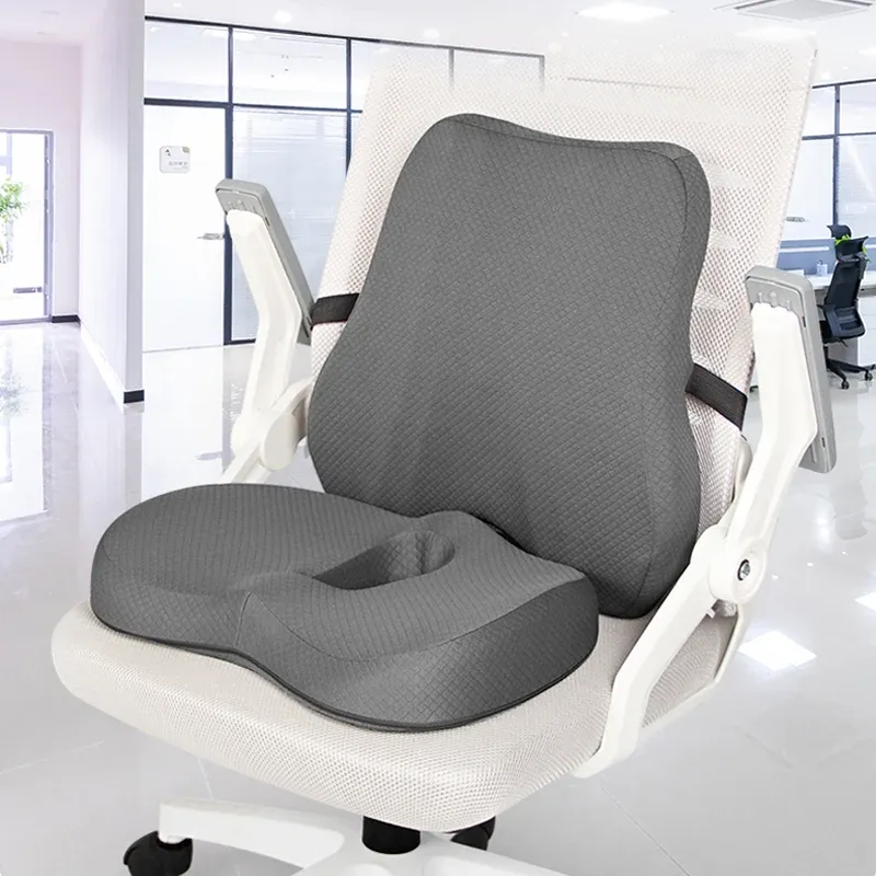 Memory Foam Seat Cushion Waist Back Support Pillow Set Orthopedic Ergonomic Coccyx Relief Hip Lumbar Pad for Office Chair Car Memory Foam Seat Cushion Waist Back Support Pillow Set Orthopedic Ergonomic Coccyx Relief Hip Lumbar Pad for Office Chair Car
