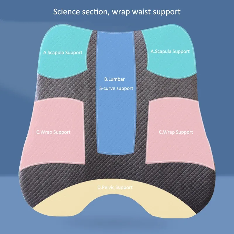 Memory Foam Seat Cushion Waist Back Support Pillow Set Orthopedic Ergonomic Coccyx Relief Hip Lumbar Pad for Office Chair Car Memory Foam Seat Cushion Waist Back Support Pillow Set Orthopedic Ergonomic Coccyx Relief Hip Lumbar Pad for Office Chair Car