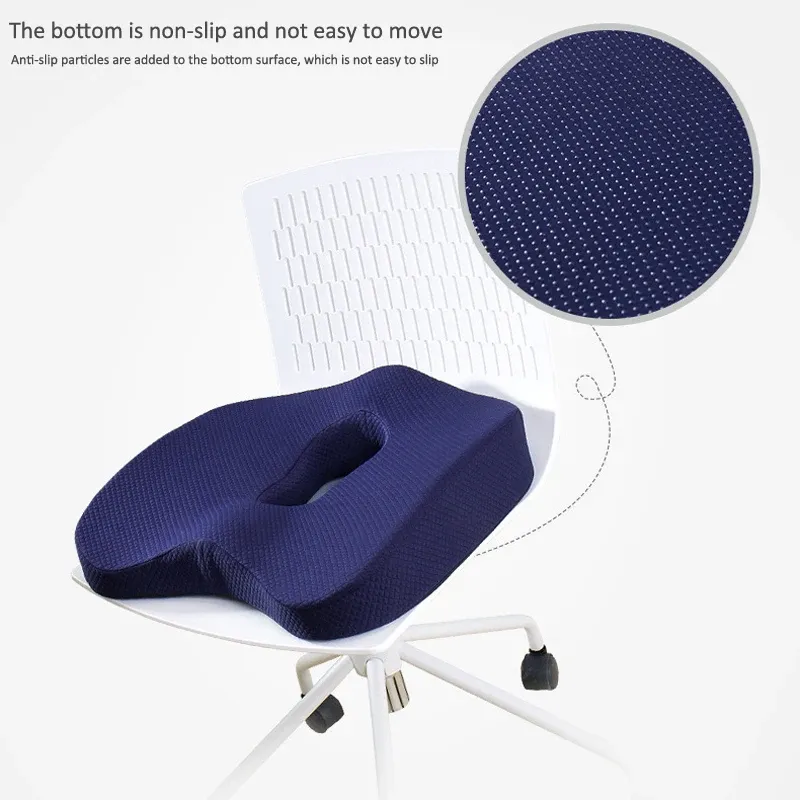 Memory Foam Seat Cushion Waist Back Support Pillow Set Orthopedic Ergonomic Coccyx Relief Hip Lumbar Pad for Office Chair Car Memory Foam Seat Cushion Waist Back Support Pillow Set Orthopedic Ergonomic Coccyx Relief Hip Lumbar Pad for Office Chair Car