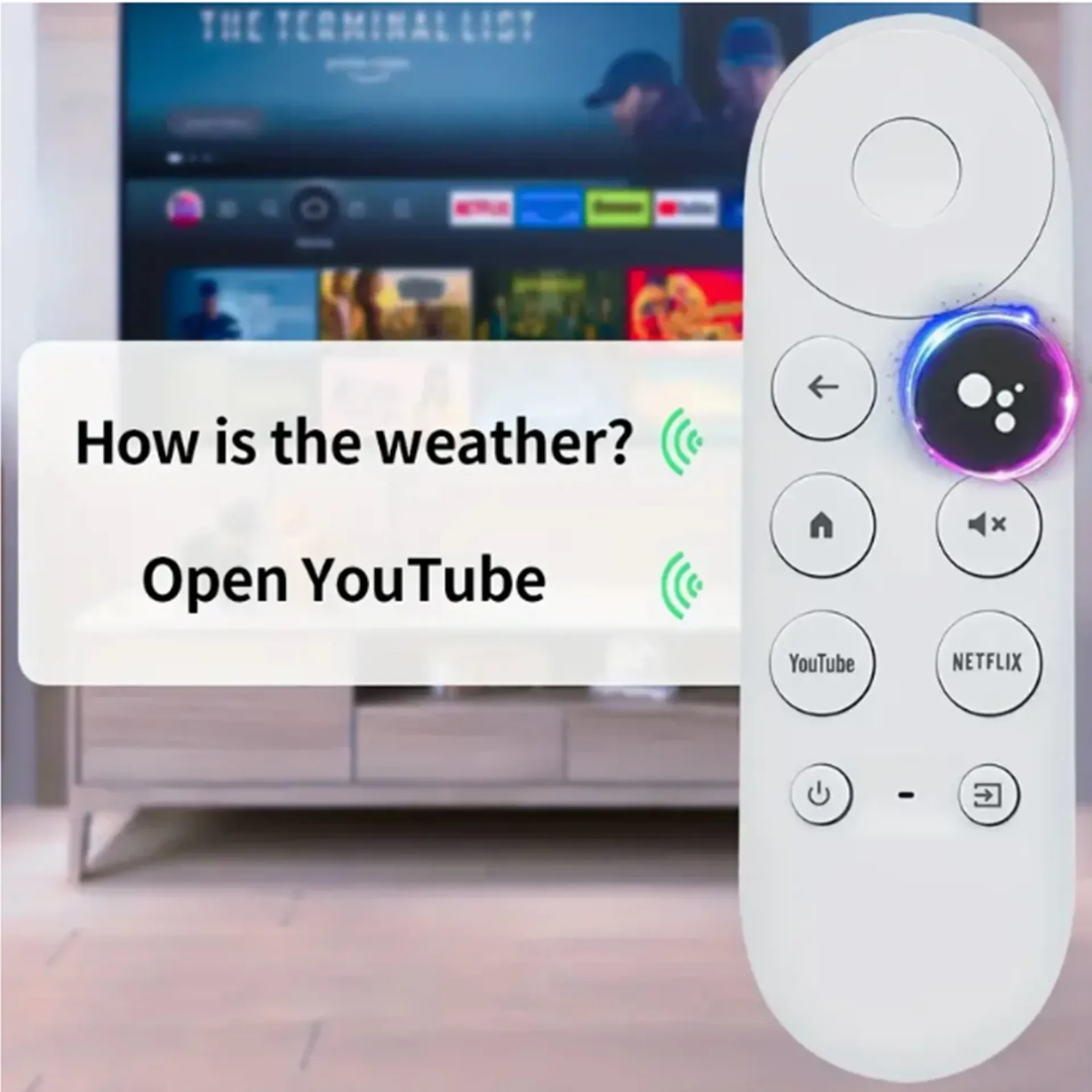 ⁦שלט רחוק תואם Google Chromecast TV⁩ – תמונה ⁦3⁩
