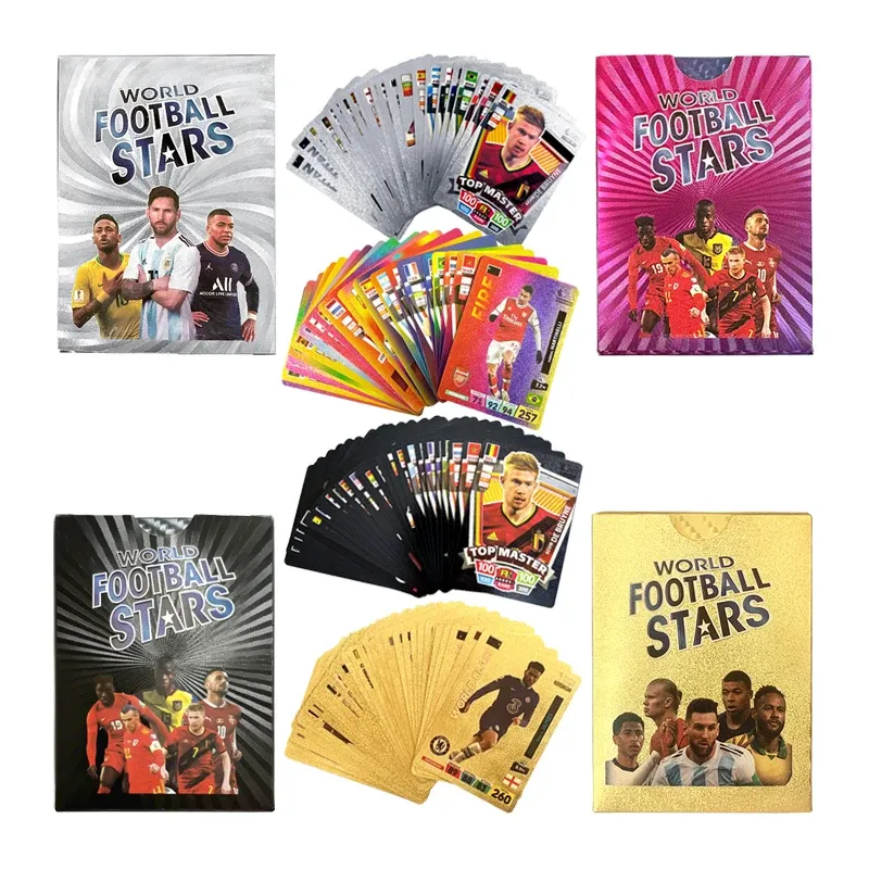 2024 Football Cards Star Limited Edition Signature Series Trading Football Player Card Fan Gift Pack Gold Black Silver Colorful 2024 Football Cards Star Limited Edition Signature Series Trading Football Player Card Fan Gift Pack Gold Black Silver Colorful