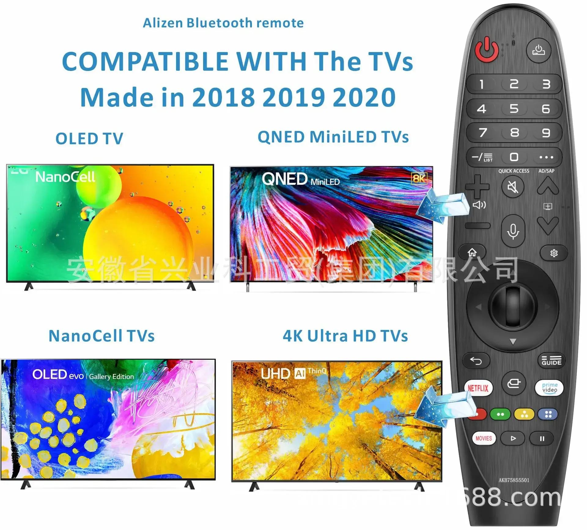Replacement for LG Magic Remote Control MR-20GA AKB75855501 with Pointer Voice Function for LG Smart TV Rx WX Series Controller Replacement for LG Magic Remote Control MR-20GA AKB75855501 with Pointer Voice Function for LG Smart TV Rx WX Series Controller