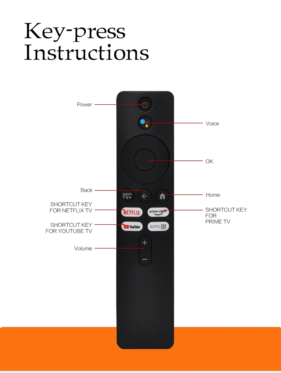 XMRM-M6 Voice remote Control for Xiaomi mi 2nd Gen Box Applicable to TV Box S (2nd Gen) 4K Ultra HD Streaming Media Player XMRM-M6 Voice remote Control for Xiaomi mi 2nd Gen Box Applicable to TV Box S (2nd Gen) 4K Ultra HD Streaming Media Player