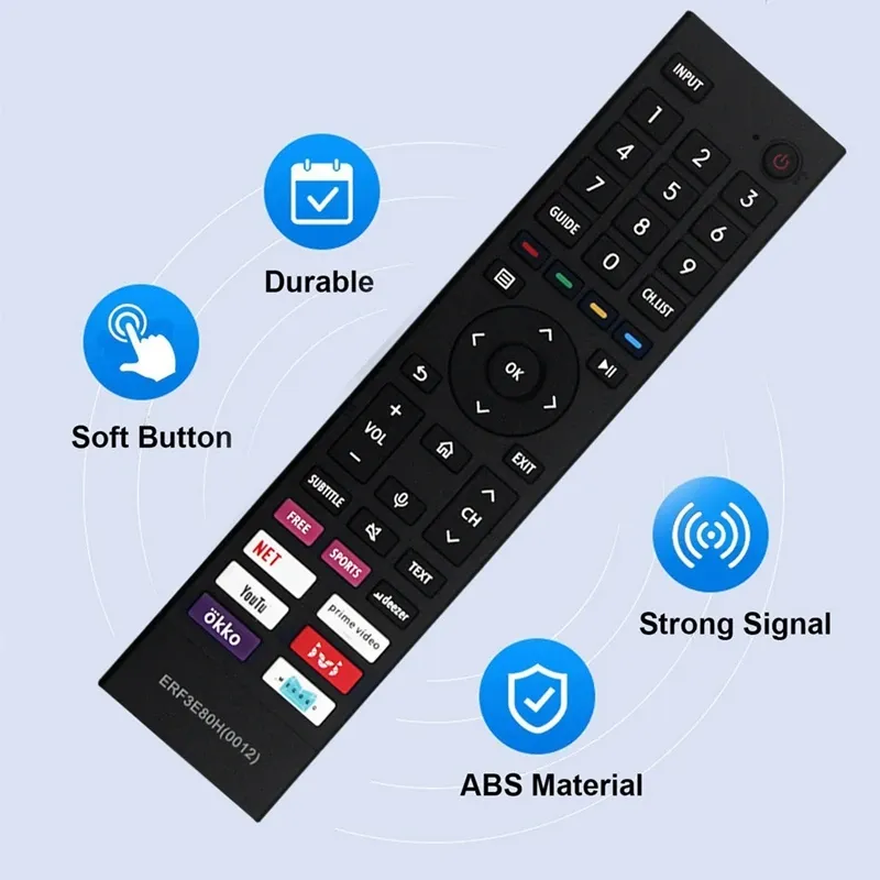 Replace ERF3E80H Remote Control For Hisense TV 43A6BG 43A6G 50A6BG 50A6G 55A6G Replace ERF3E80H Remote Control For Hisense TV 43A6BG 43A6G 50A6BG 50A6G 55A6G