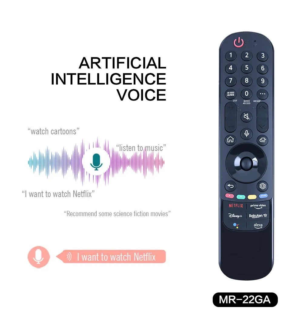 MR22GA MR20GA AKB76039901 Magic Voice Remote Control For AKB76039901 OLED QNED NanoCell TV with Voice Cursor Function MR22GA MR20GA AKB76039901 Magic Voice Remote Control For AKB76039901 OLED QNED NanoCell TV with Voice Cursor Function