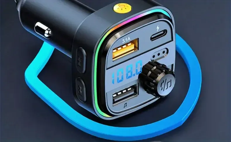 Bluetooth 5.0 FM Transmitter Handsfree Car Radio Modulator MP3 Player With 22.5W USB Super Quick Charge Adapter for Car Bluetooth 5.0 FM Transmitter Handsfree Car Radio Modulator MP3 Player With 22.5W USB Super Quick Charge Adapter for Car