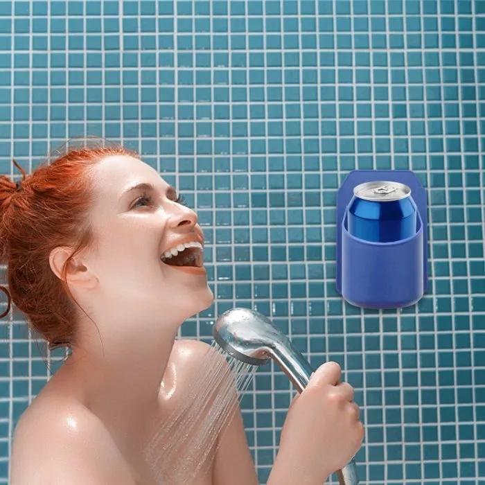 ⁦מחזיק משקאות למקלחת נצמד לקיר – עמיד למים וקל להתקנה⁩ – תמונה ⁦3⁩