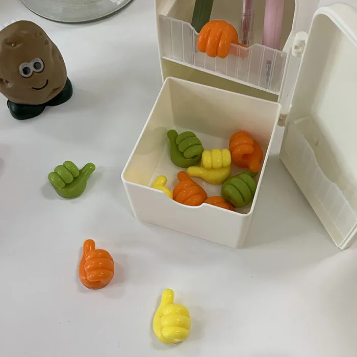 ⁦מחזיקי חוטי מטען בצורת יד עם דבק מובנה – רביעייה⁩ – תמונה ⁦2⁩