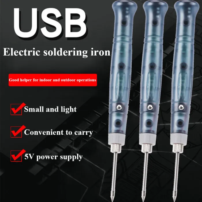 מלחם USB נייד וקומפקטי לתיקוני אלקטרוניקה – תמונה 6