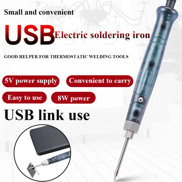 מלחם USB נייד וקומפקטי לתיקוני אלקטרוניקה – תמונה 4
