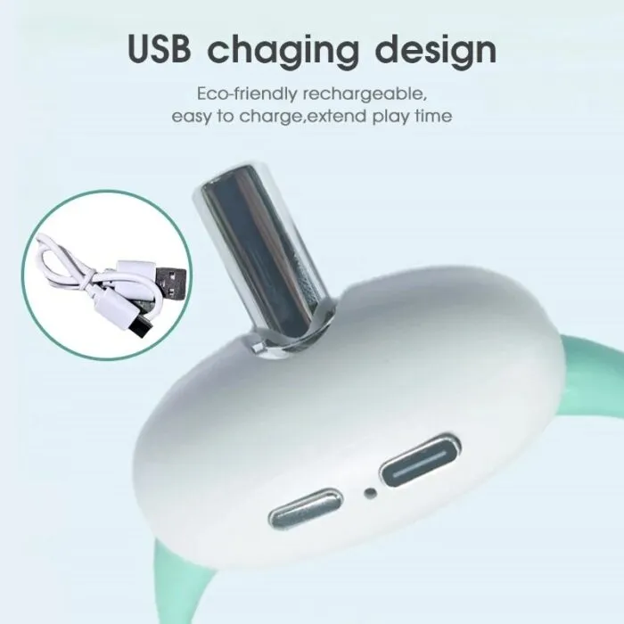 קולר לייזר לחתולים למשחק עצמי עם טעינת USB וכיבוי אוטומטי – תמונה 5
