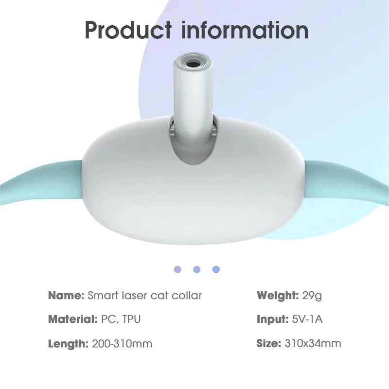 קולר לייזר לחתולים למשחק עצמי עם טעינת USB וכיבוי אוטומטי – תמונה 4
