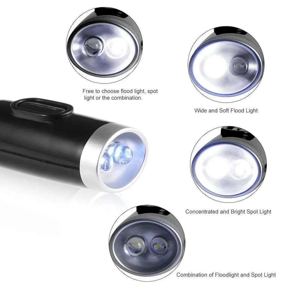 ⁦פנס גמיש לצוואר לקריאה וסריגה עם 4 נורות LED⁩ – תמונה ⁦4⁩