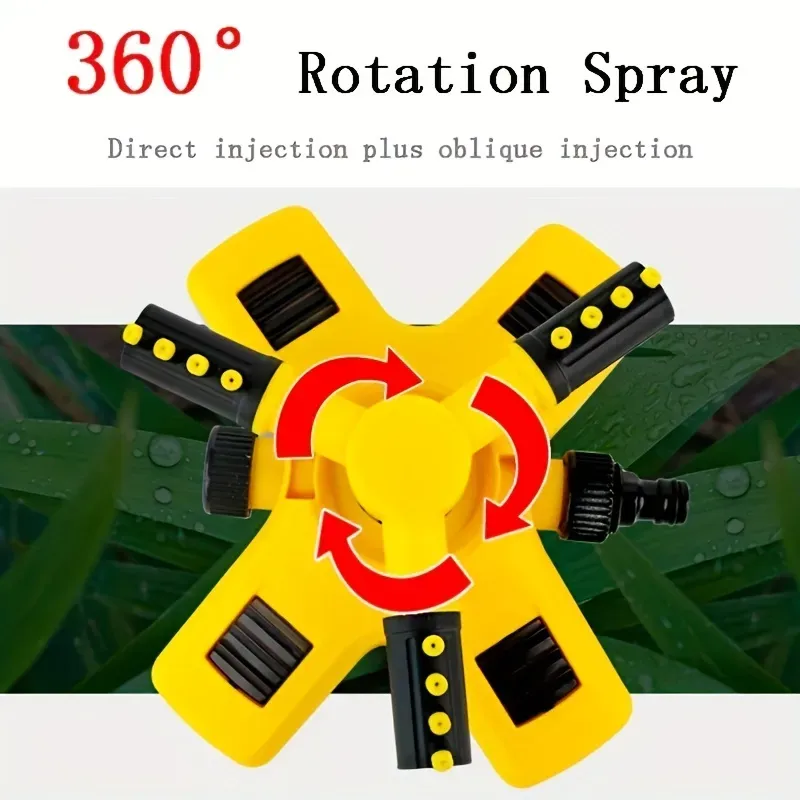 ⁦ממטרה מסתובבת 360° עם שני ראשים לכיסוי השקיה רחב⁩ – תמונה ⁦5⁩