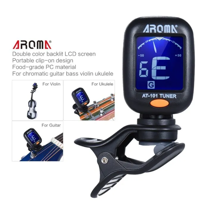 ⁦טיונר לגיטרה דיגיטלי מקצועי עם מסך LCD צבעוני⁩ – תמונה ⁦2⁩