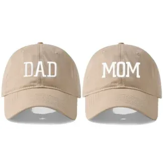 כובע מצחיה DAD או MOM להורים במגוון צבעים