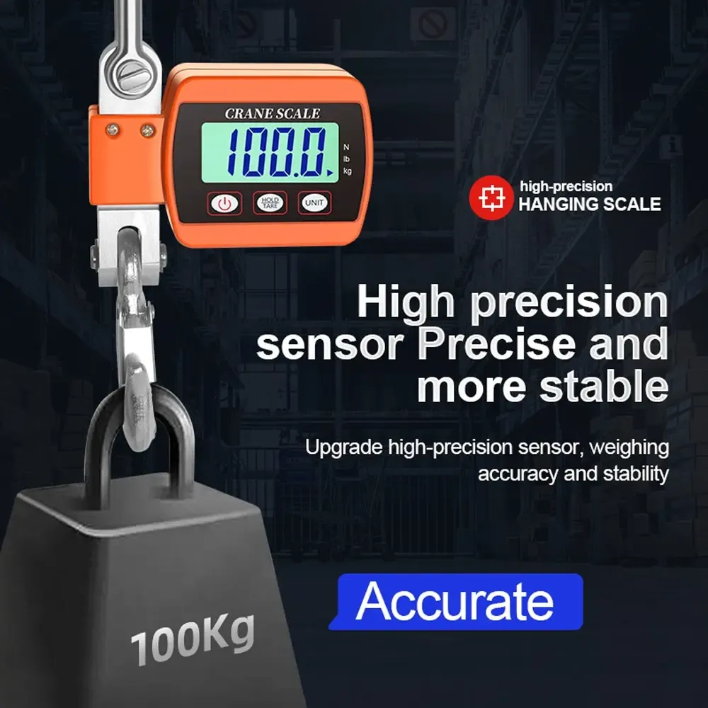 וו מנוף משקל תעשייתי אלקטרוני 0.05-500 קג עם LCD – תמונה 3