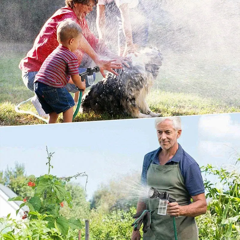 ⁦אקדח מגביר לחץ מים 8 ב-1 עם מיכל סבון לגינה ורכב⁩ – תמונה ⁦5⁩