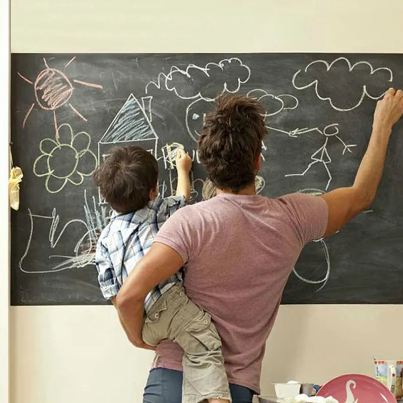 ⁦לוח גירים נצמד לקיר למקרר ולכל משטח חלק⁩ – תמונה ⁦2⁩