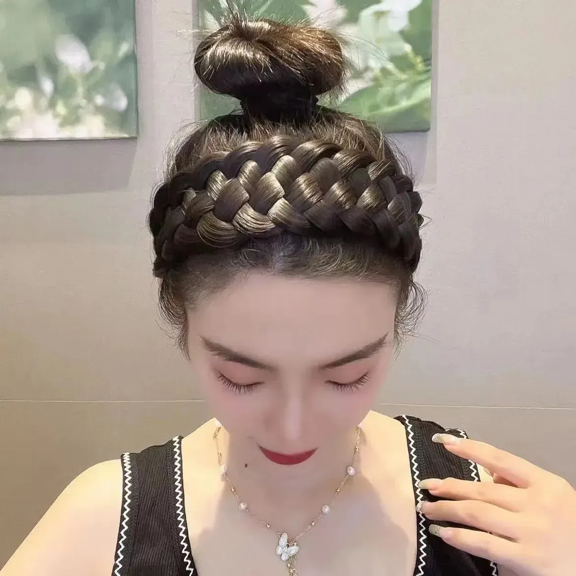 ⁦קשת לשיער טבעי אלגנטית לכל סוגי השיער⁩ – תמונה ⁦2⁩