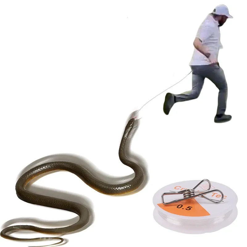 ⁦צעצוע מתיחה נחש עם תופסן למשחק מרדף משעשע ופעיל⁩ – תמונה ⁦2⁩