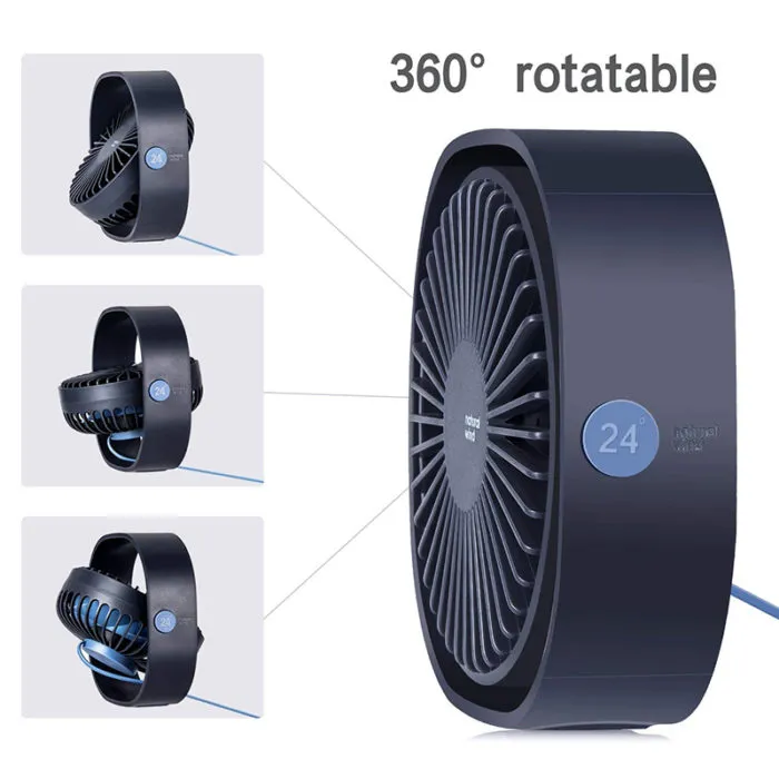 ⁦מיני מאוורר USB נייד וקומפקטי עם 3 מהירויות לבחירה⁩ – תמונה ⁦3⁩