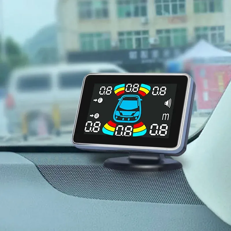 ⁦חיישני חניה לרכב - ערכת 8 חיישנים קדמיים ואחוריים עם זמזם⁩ – תמונה ⁦2⁩