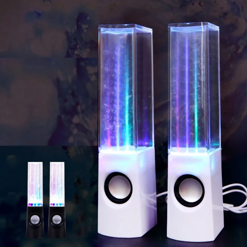 רמקולים עם מזרקות מים ונורות LED לחוויית שמע מושלמת