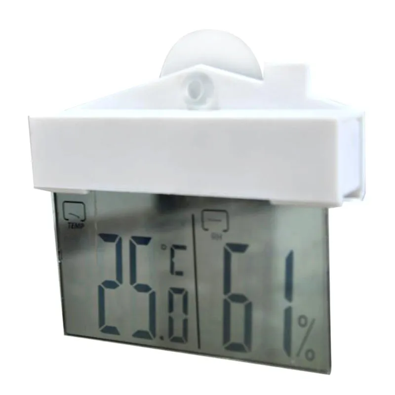 ⁦עמדת מזג אוויר נתלית עם צג LCD שקוף לחלון ולבית⁩ – תמונה ⁦2⁩