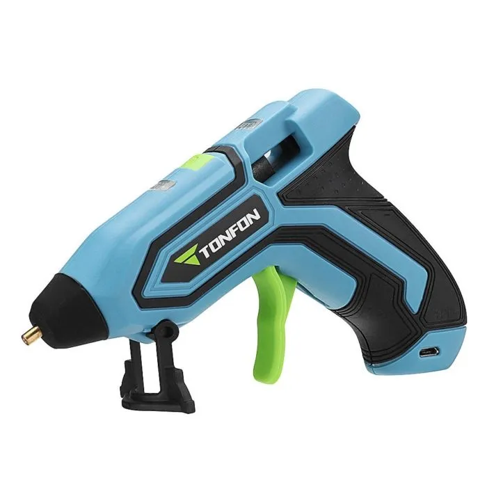 ⁦אקדח דבק חם נטען USB - מתחמם תוך 60 שניות, עד 170 מעלות⁩ – תמונה ⁦2⁩