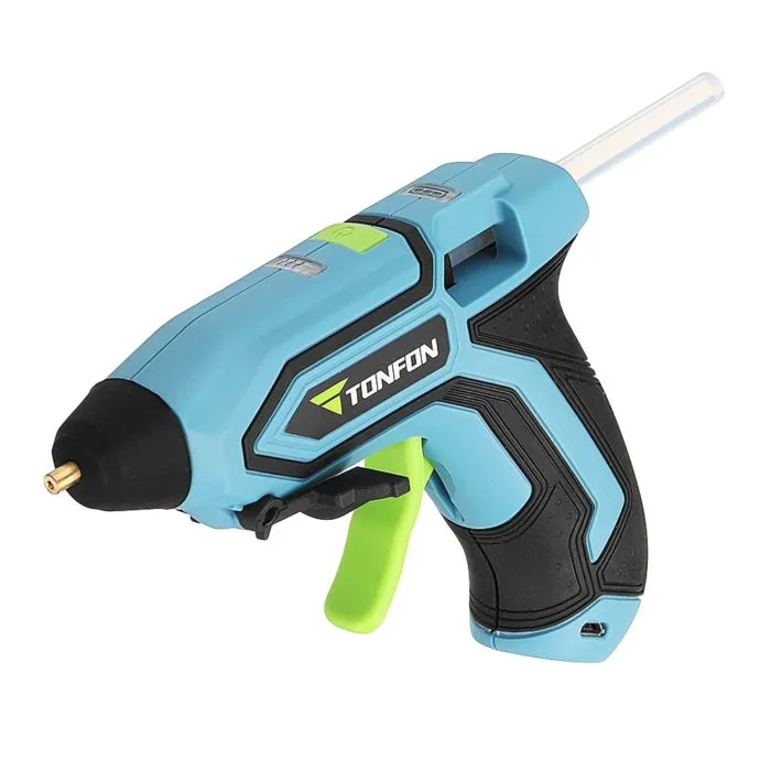 ⁦אקדח דבק חם נטען USB - מתחמם תוך 60 שניות, עד 170 מעלות⁩ – תמונה ⁦6⁩