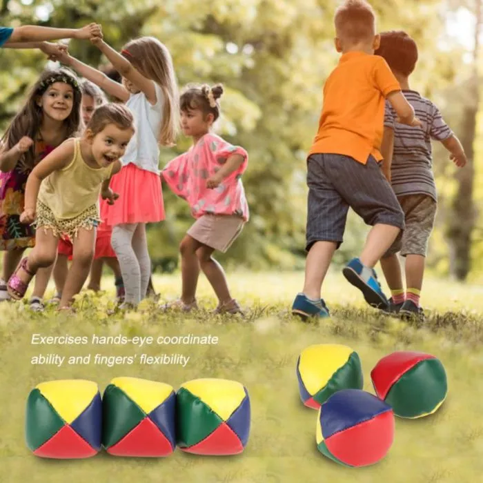 ⁦כדורי ג'אגלינג מקצועיים צבעוניים לילדים ומבוגרים⁩ – תמונה ⁦2⁩