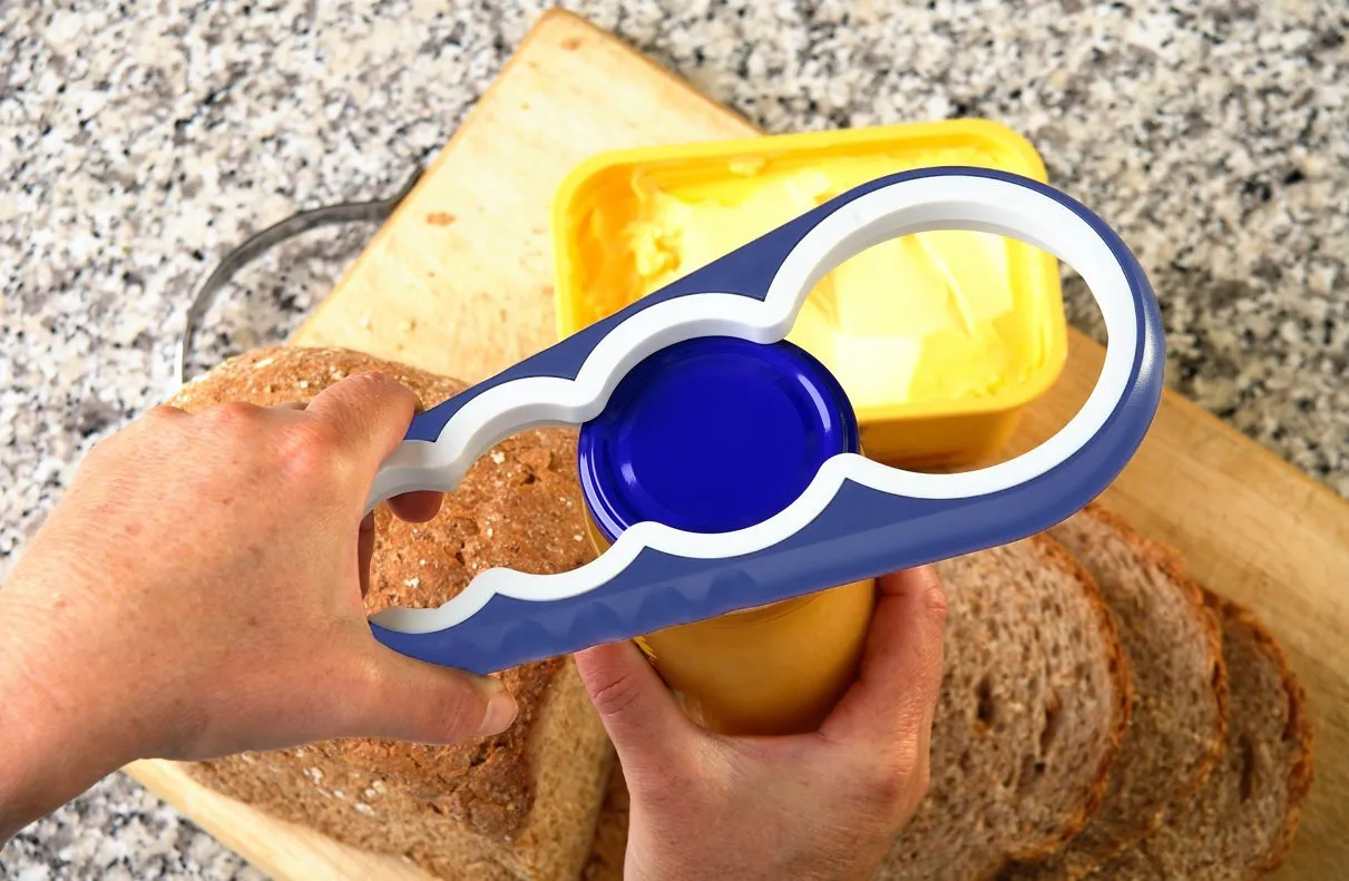 פותחן צנצנות רב שימושי למטבח עם 4 גדלים – תמונה 3