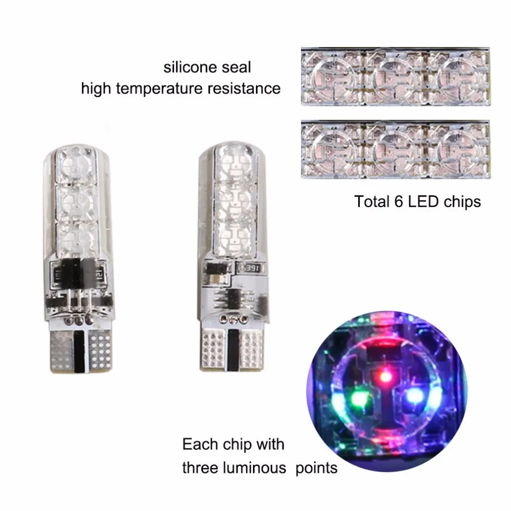 פנסים צבעוניים לרכב עם שלט רחוק – סט 4 יחידות LED – תמונה 2