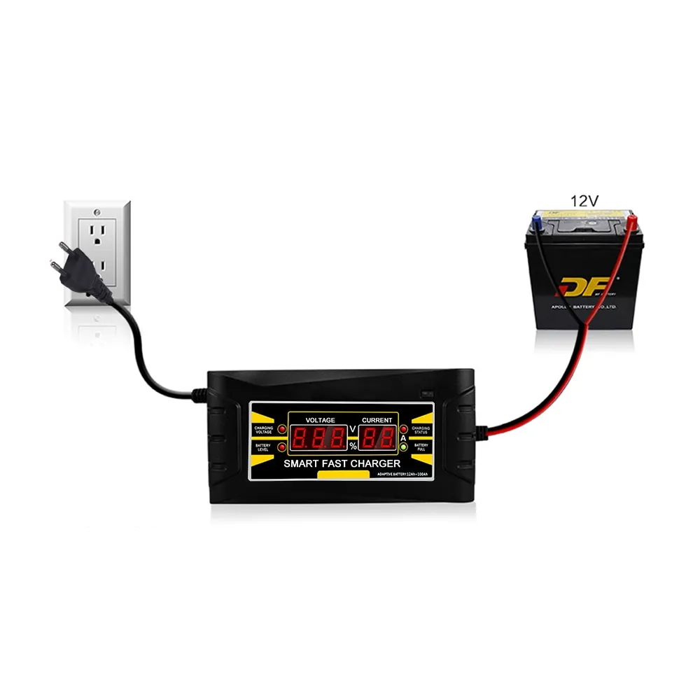 ⁦מטען ביתי למצברים עם עצירה אוטומטית וצג LCD⁩ – תמונה ⁦4⁩