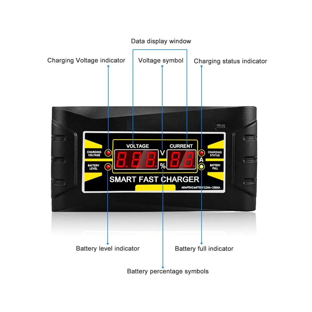 ⁦מטען ביתי למצברים עם עצירה אוטומטית וצג LCD⁩ – תמונה ⁦5⁩