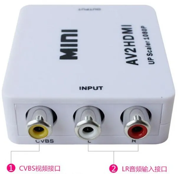 ⁦ממיר RCA ל-HDMI לחיבור מכשירים ישנים לטלוויזיה חדשה⁩ – תמונה ⁦2⁩