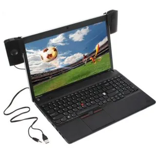 רמקולים למחשב נייד USB הנצמדים למסך הלפטופ