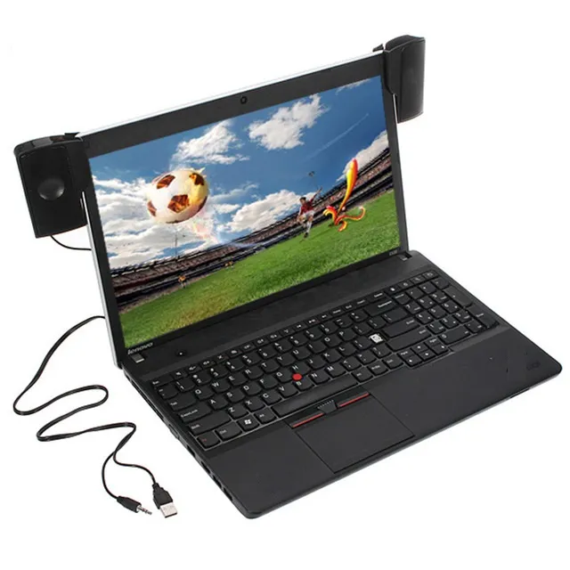 רמקולים למחשב נייד USB הנצמדים למסך הלפטופ