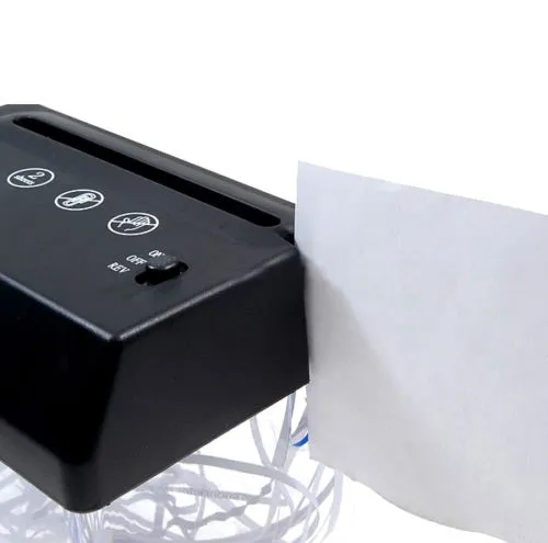 מגרסת ניירות קומפקטית עם פותח מעטפות וחיבור USB – תמונה 3
