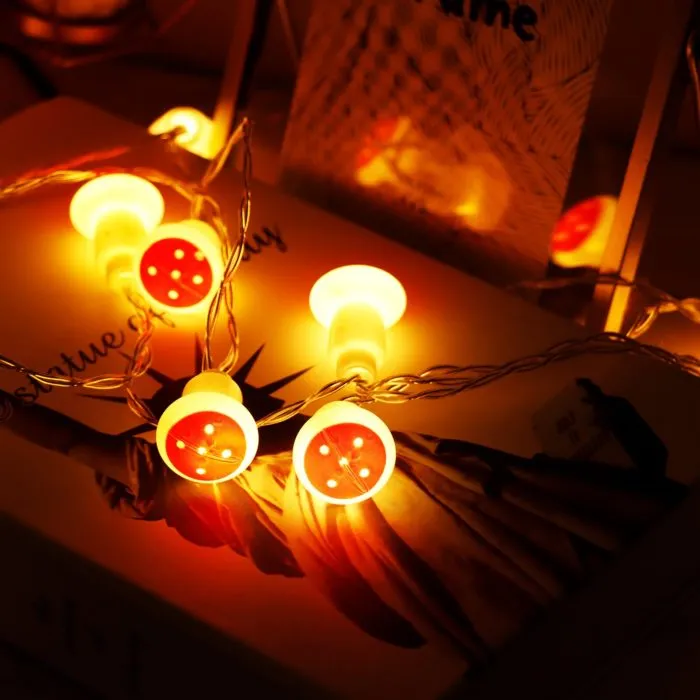 ⁦תאורת פטריות לגינה ולבית – 20 נורות LED חמות⁩ – תמונה ⁦7⁩
