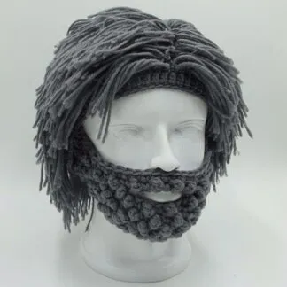 כובע גרב עם זקן מחמם ומצחיק לחורף