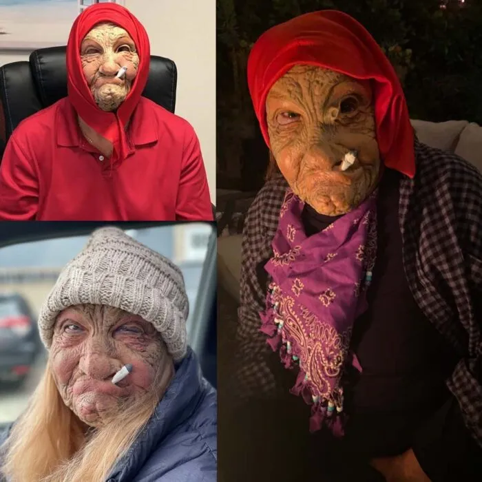 מסכת לטקס זקנה מצחיקה לתחפושת מסיבה – איכותית ובלתי נשכחת – תמונה 3