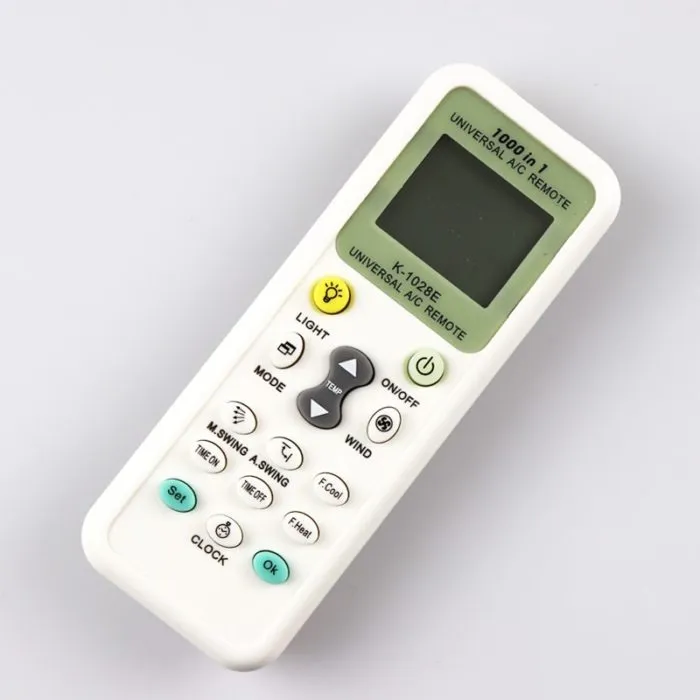 שלט אוניברסלי למזגן – תומך ב-1000 דגמים עם LCD
