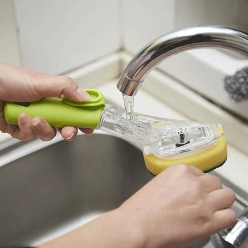 ⁦מברשת שטיפת כלים עם סבון – ניקוי קל וללא רטיבות⁩ – תמונה ⁦2⁩