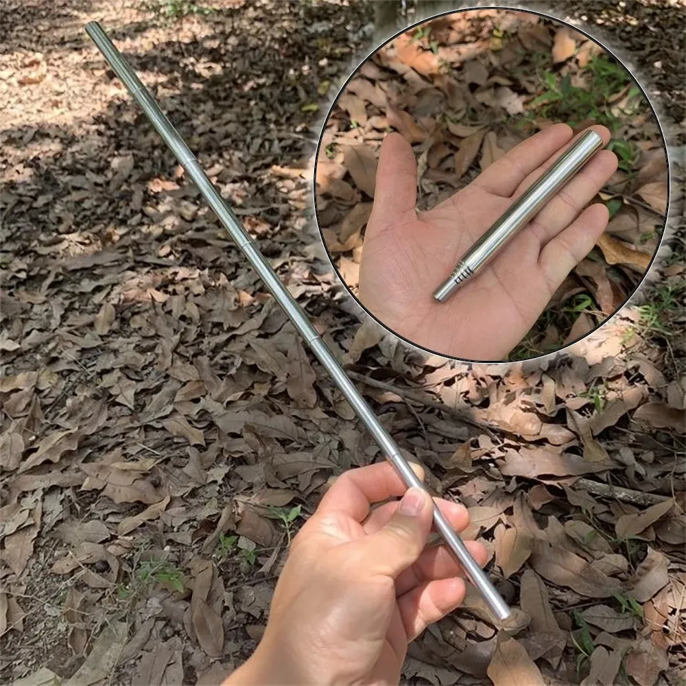 ⁦צינור נשיפה טלסקופי ממתכת להדלקת אש בקמפינג וטיולים⁩ – תמונה ⁦4⁩