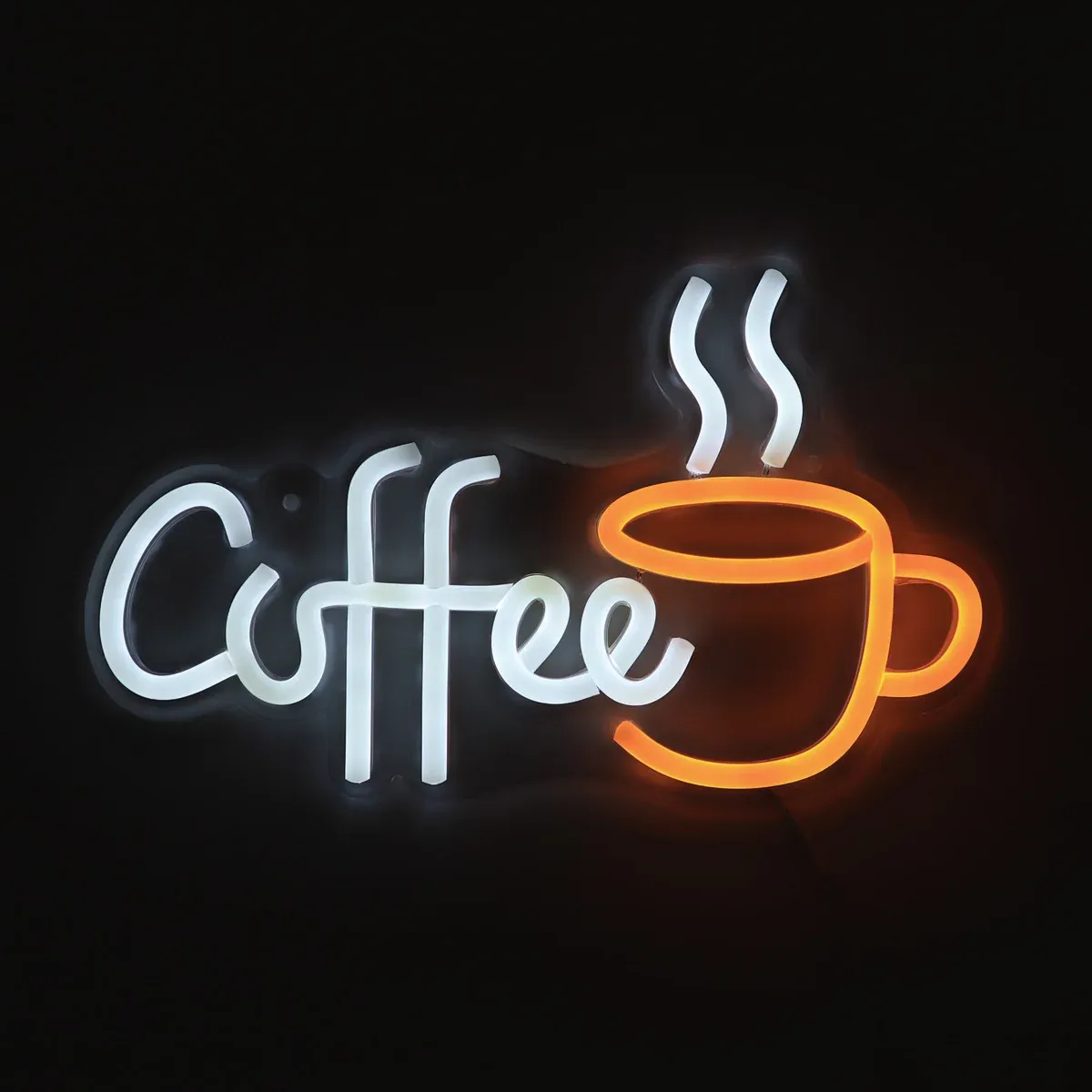 שלט ניאון קפה LED עם כיתוב Coffee לעיצוב הבית והמשרד – תמונה 6