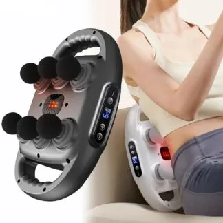 אקדח עיסוי מקצועי נטען עם 6 ראשים לעיסוי עמוק