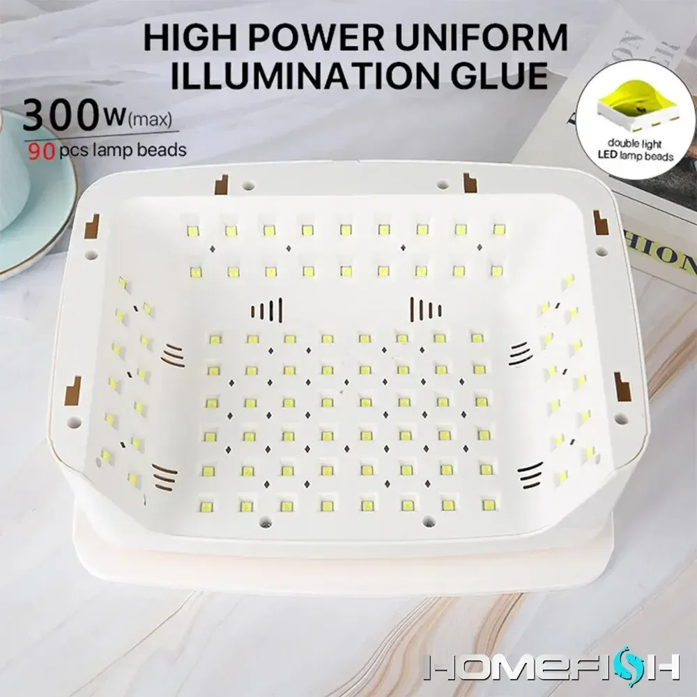 ⁦מייבש ציפורניים UV LED מקצועי עם 90 נורות לייבוש לק ג'ל⁩ – תמונה ⁦6⁩
